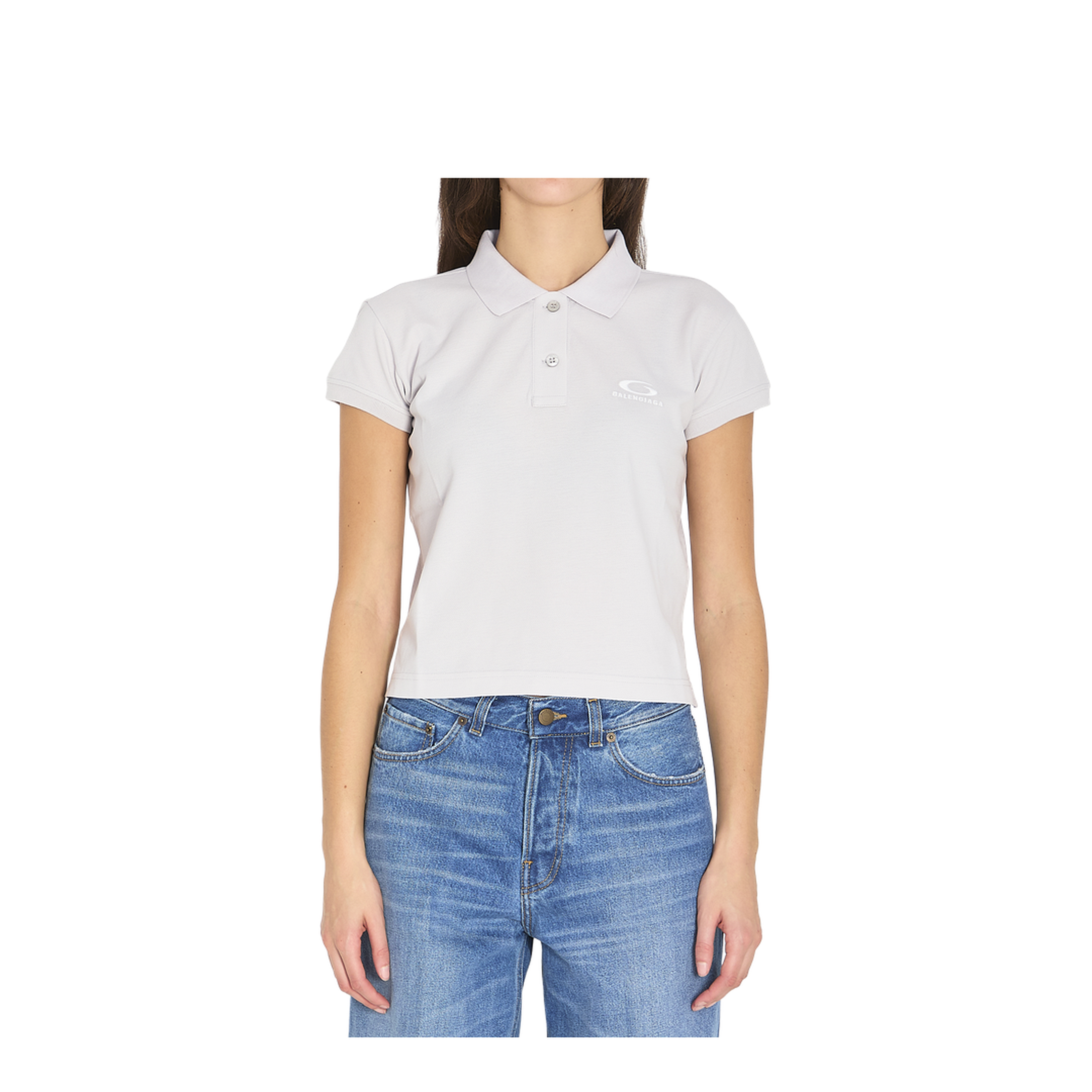 Cotton Pique Polo Shirt With Sport Icon Logo
