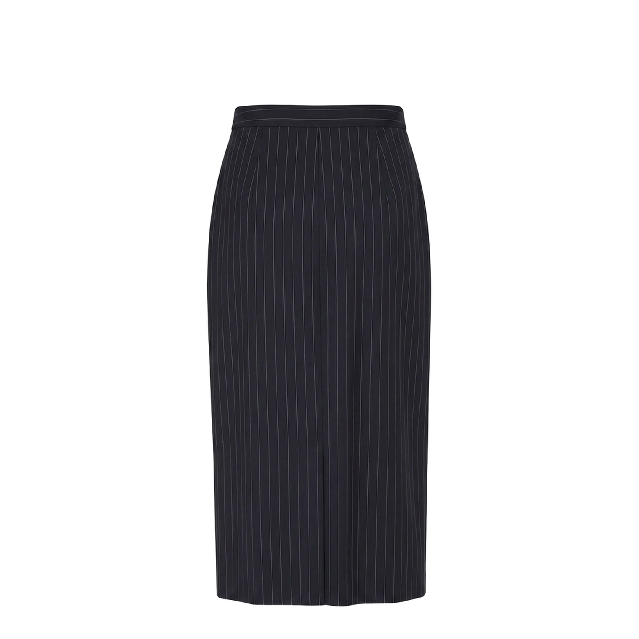 MAYFEYR - Givenchy - Midi Striped Wool Skirt - BW413J16UQ