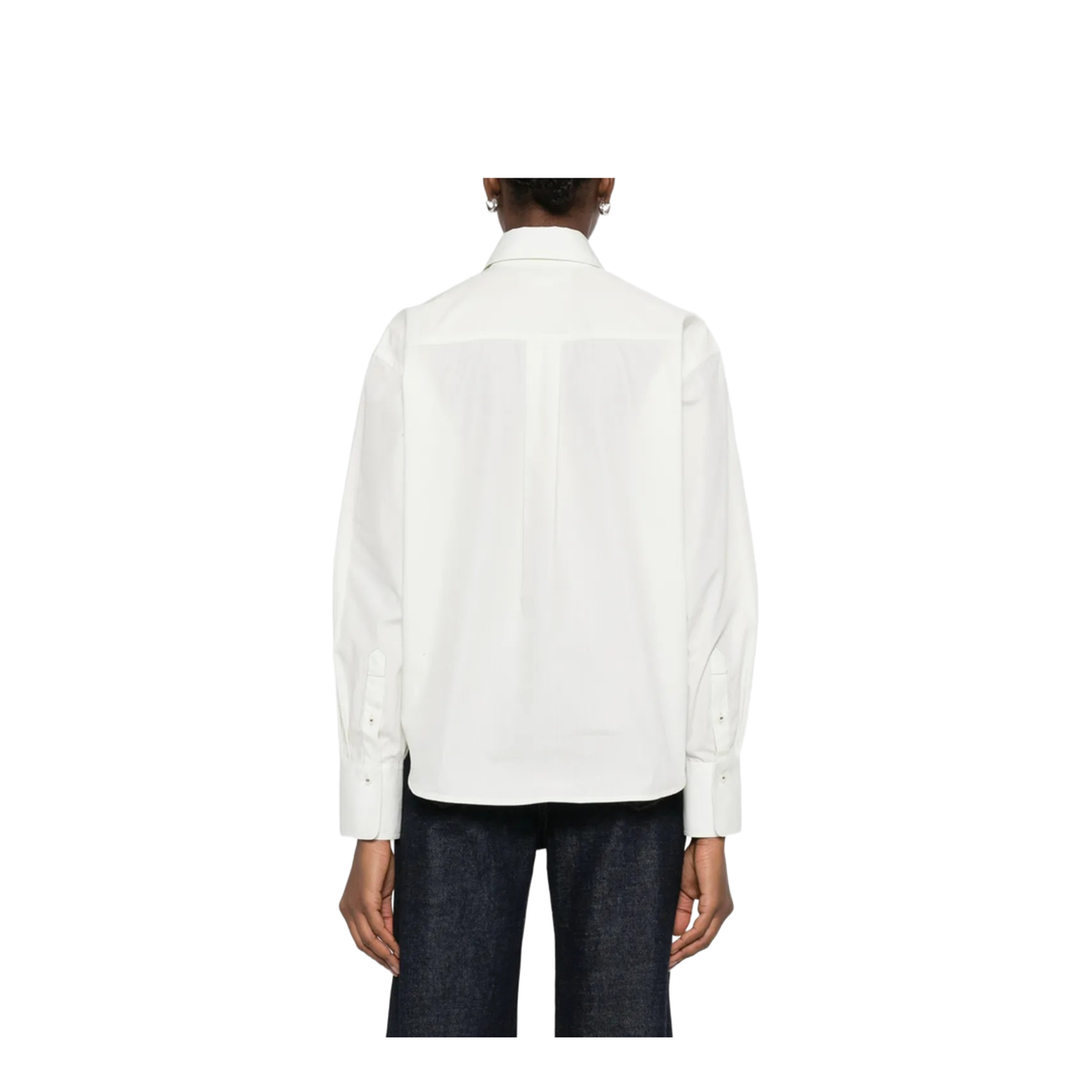 MAYFEYR - Victoria Beckham - Embroidery Cropped Shirt - 1124WSH005238A