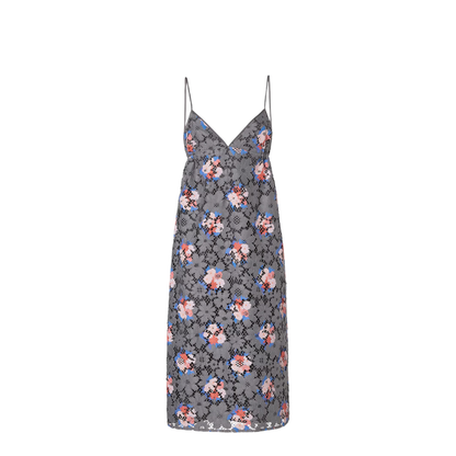 MAYFEYR - Fendi - Grey Lace Dress With Print - FDD558AW9EF1W0R