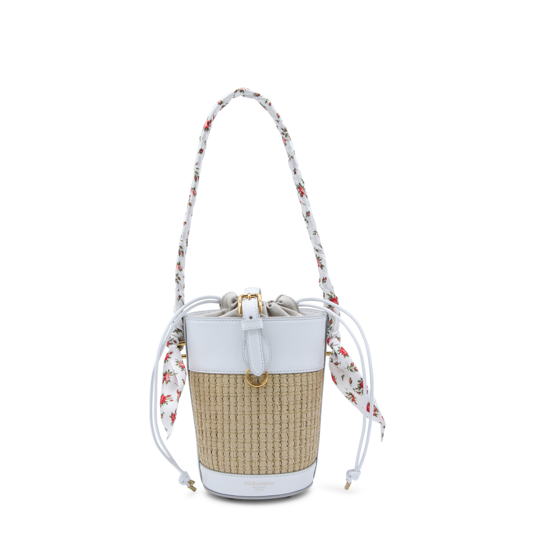 Capri Raffia Bucket Bag - Multicolor
