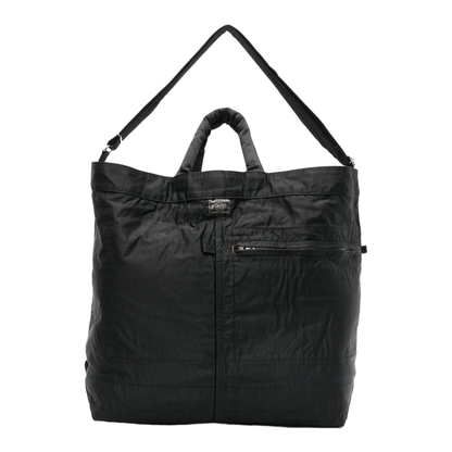 MILE Large Nylon-Cotton Twill Tote Bag - Black