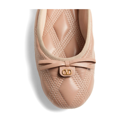 Quiltie 67 Leather Ballet Flats