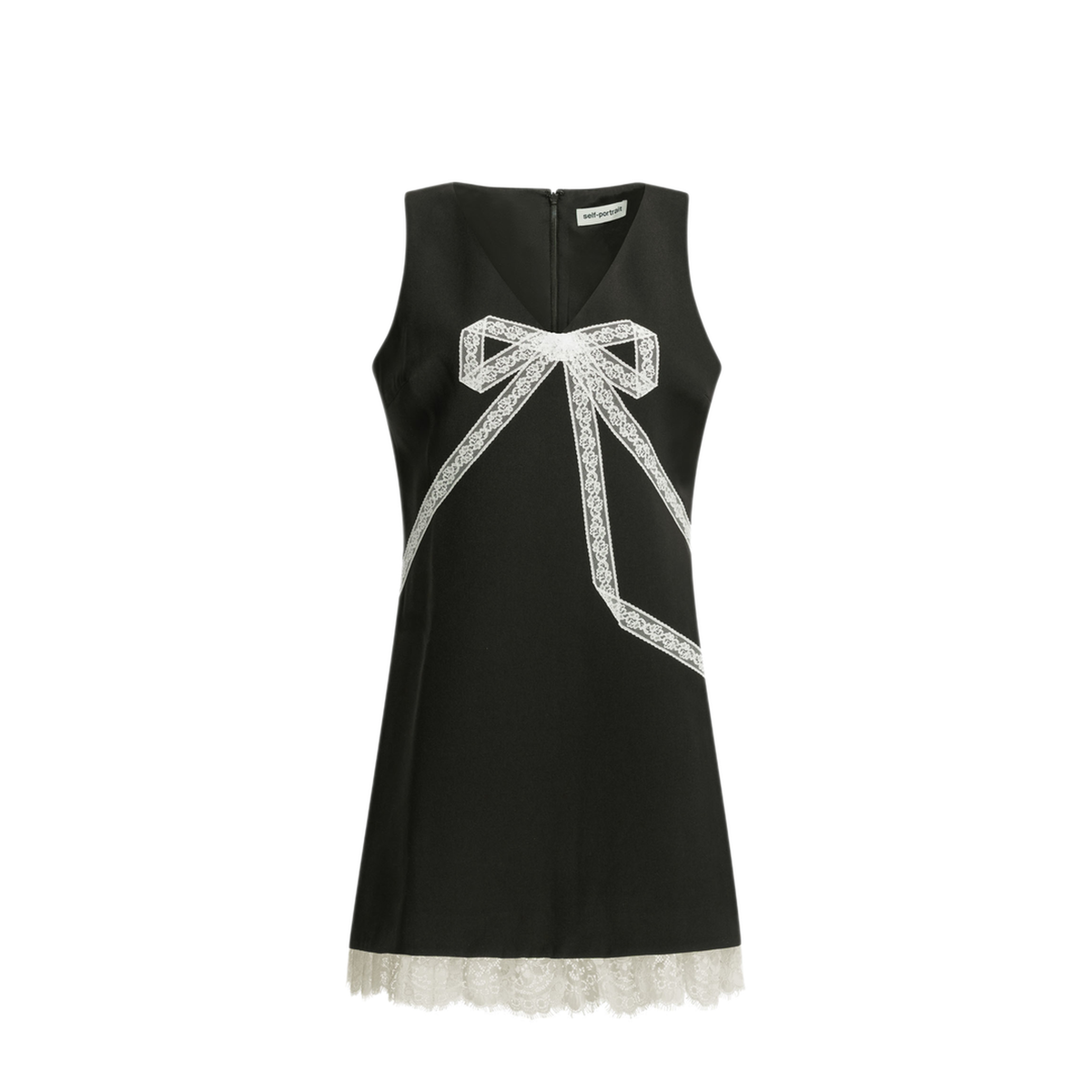 MAYFEYR - Self Portrait - Short Sheath Dress With Bow - PF26004SBBLACK