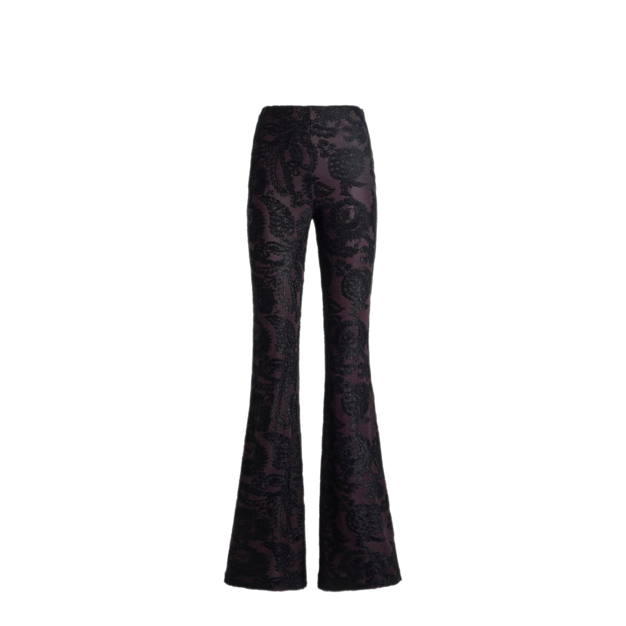MAYFEYR - Etro - Flared Trousers In Chenille Jacquard With Paisley Foliage Motif - WREA002699JJD16