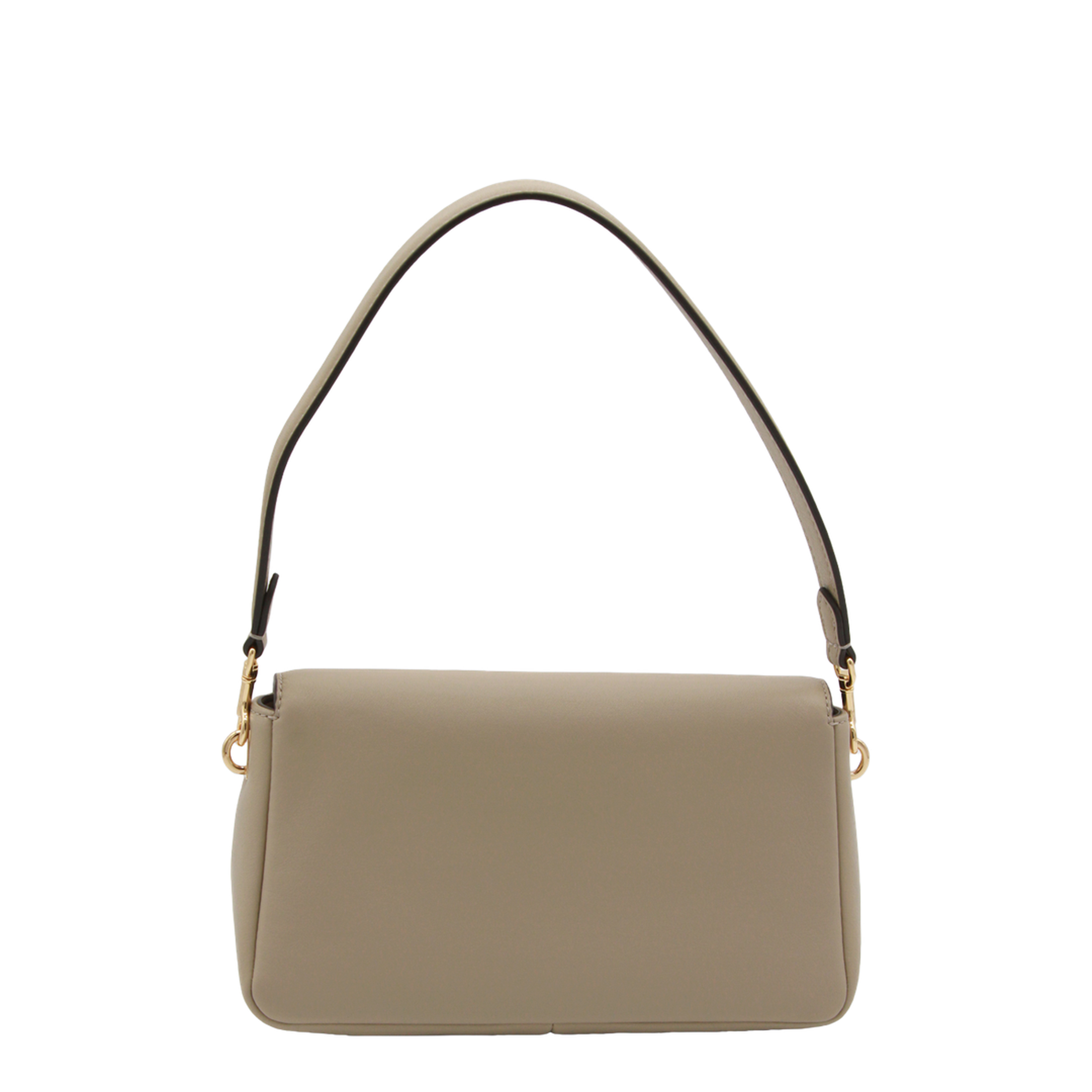 Charlie Small Leather Shoulder Bag - Soft Cement