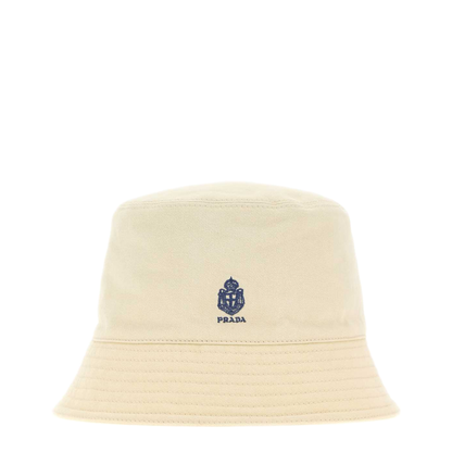 MAYFEYR - Prada - Cream Gabardine Bucket Hat - 2HC137192AF0036