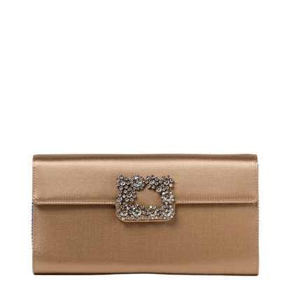 Efflorescence Clutch in Satin