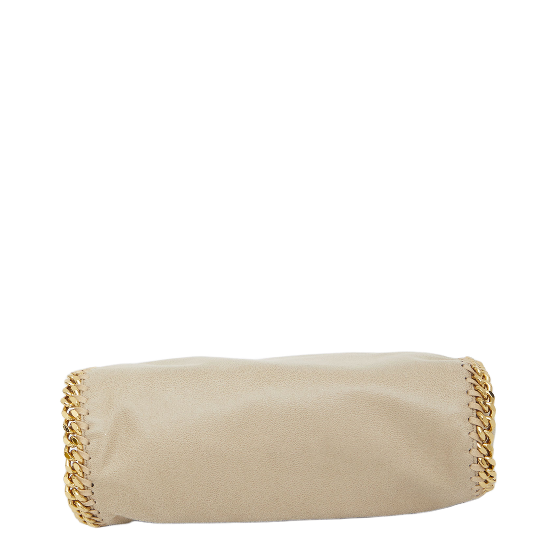 Falabella Mini Matte Vegan Shaggy Deer Tote Bag - Clotted Cream