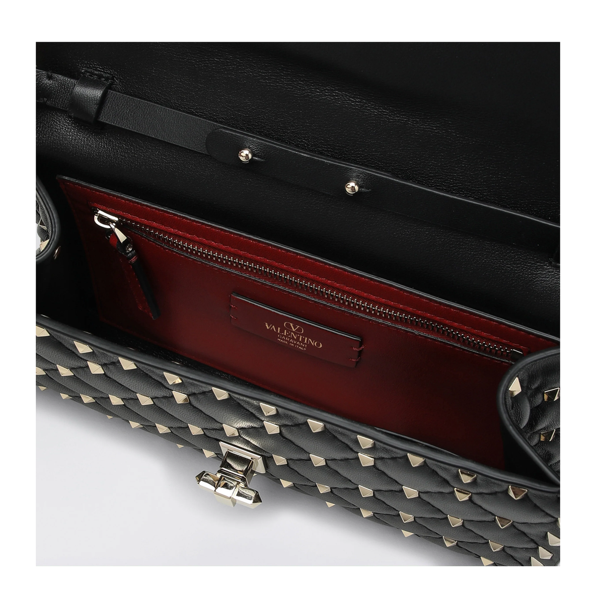 MAYFEYR - Valentino - Rockstud Spike Crossbody Bag Black - 9W2B0137NAP0NO