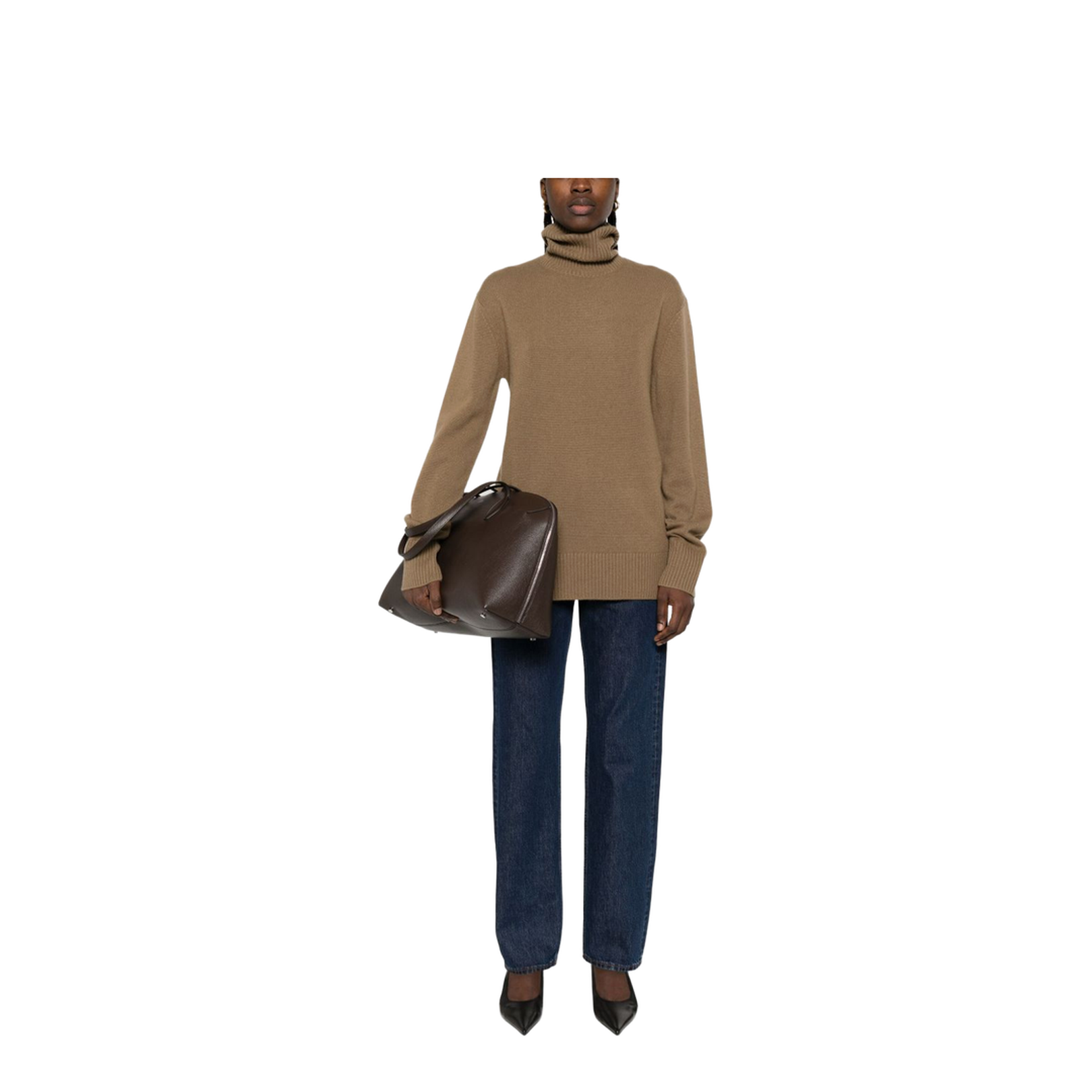Oversize Cashmere Roll Neck