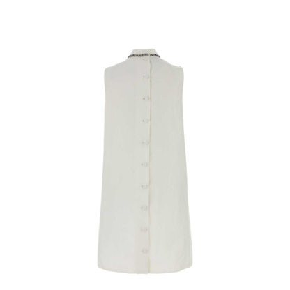 MAYFEYR - Prada - White Cotton Dress - P3T38RSOOO198JF0009