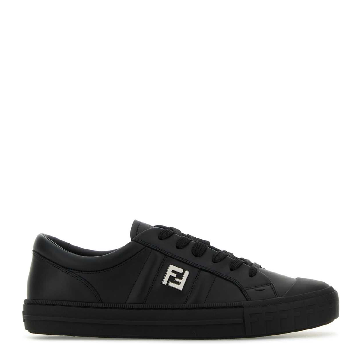 MAYFEYR - Fendi - Black Leather Domino Sneakers - 7E1706NA7F0QA1