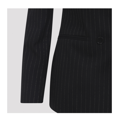 MAYFEYR - Alexander Mcqueen - Pinstripe Lurex Jacket - 857603QJAFX1389