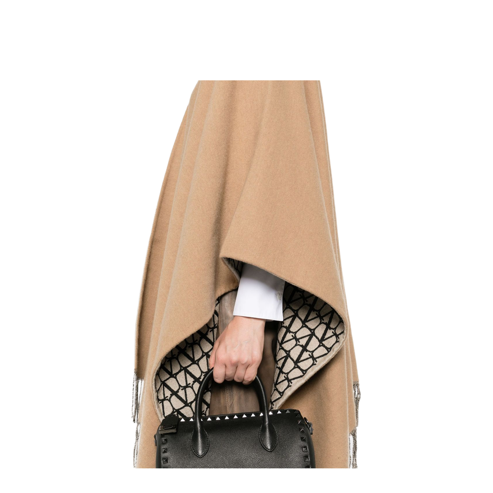 Garavani Fringed Double Poncho