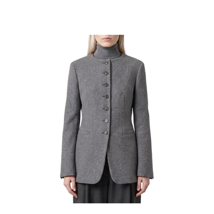 MAYFEYR - Max Mara - Dark Grey Crew Neck Falla Jacket - 262104609260010313025