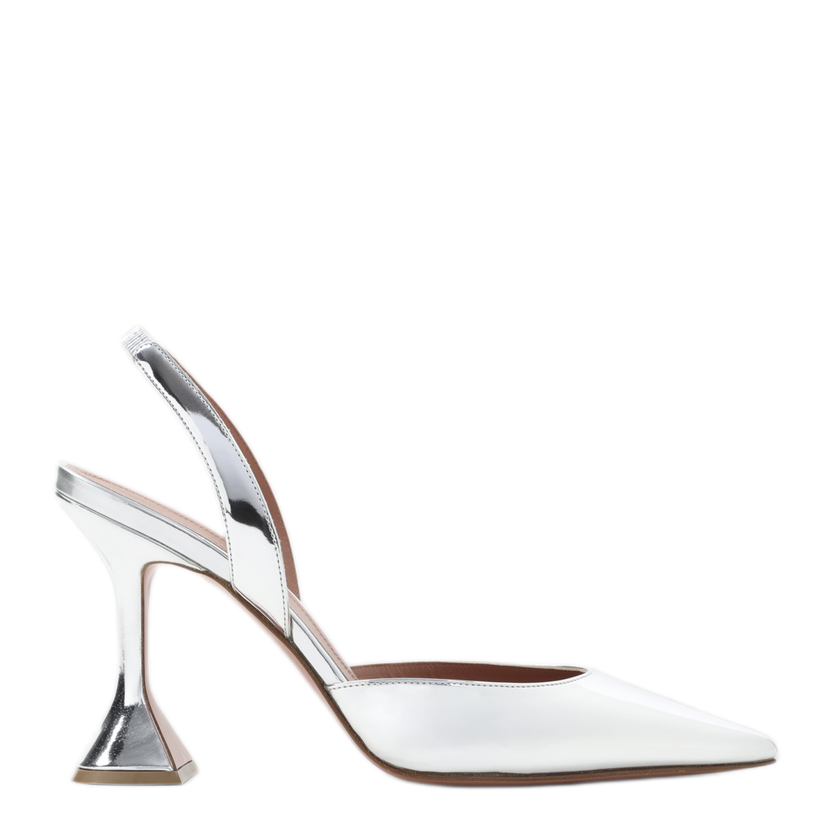 MAYFEYR - Amina Muaddi - Holli Mirror 95 Slingback - C9S352012HOLSILVER