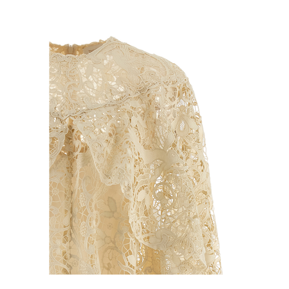'Memento Bird Lace Mini' Dress