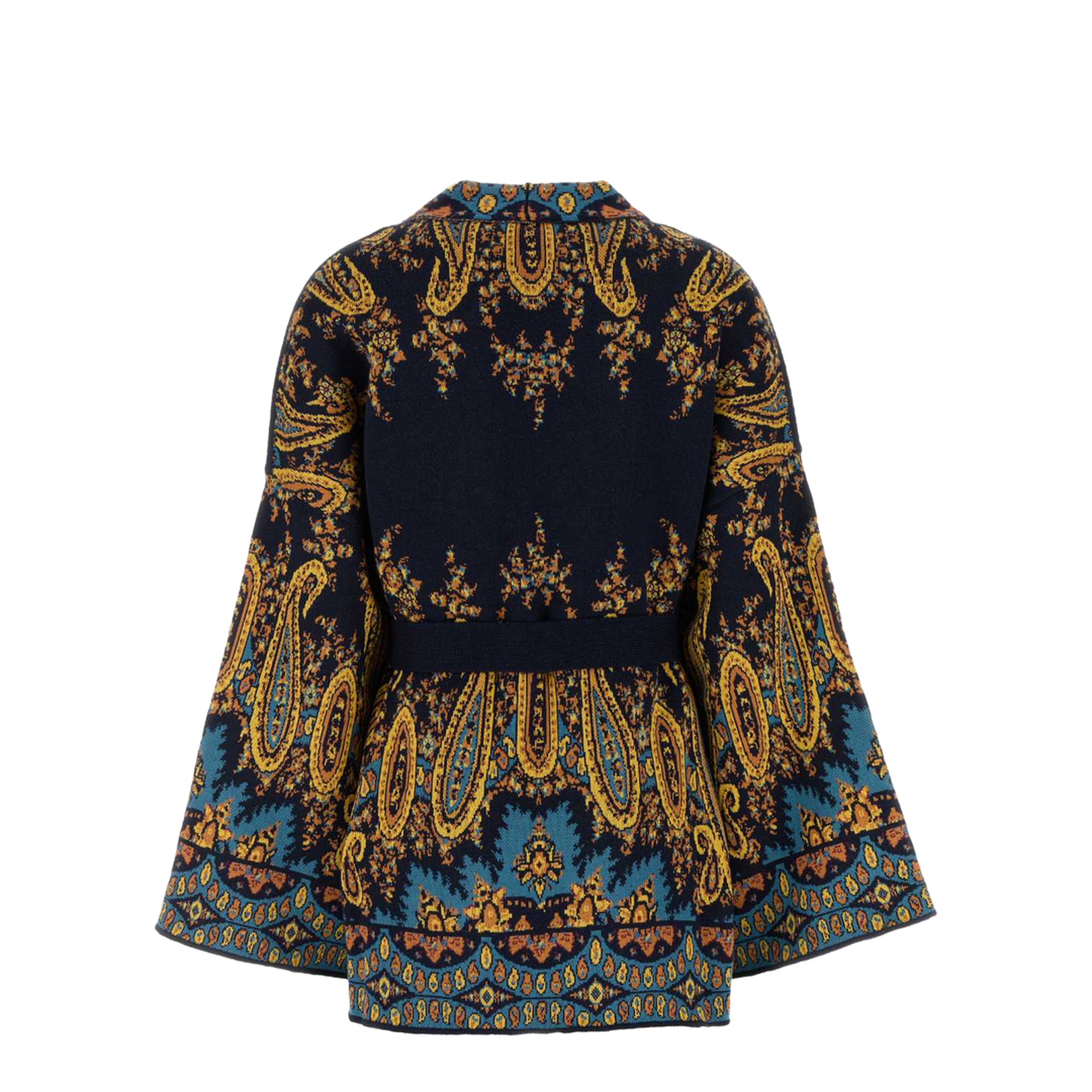 Jacquard Kesa Robe with Belt
