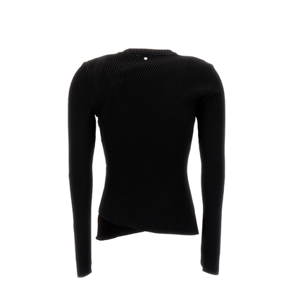 Black Viscose Blend Sweater