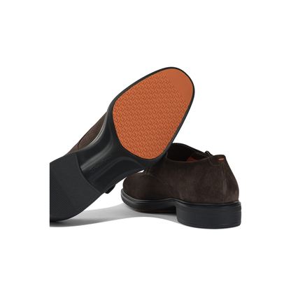 MAYFEYR - Santoni - Suede Double Buckle Loafers - MGEO18949NEAXGEXT50T50