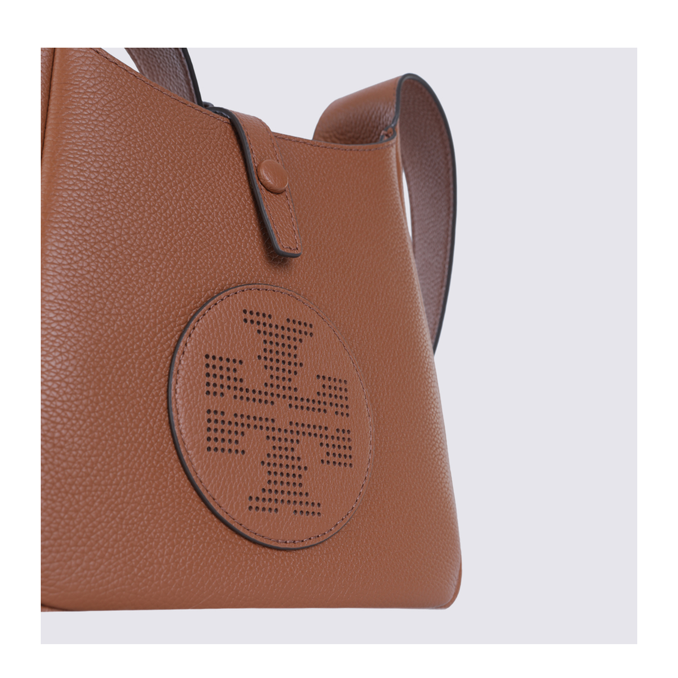 Miller Swing Pebbled Leather Crossbody Bag - Aged Tan