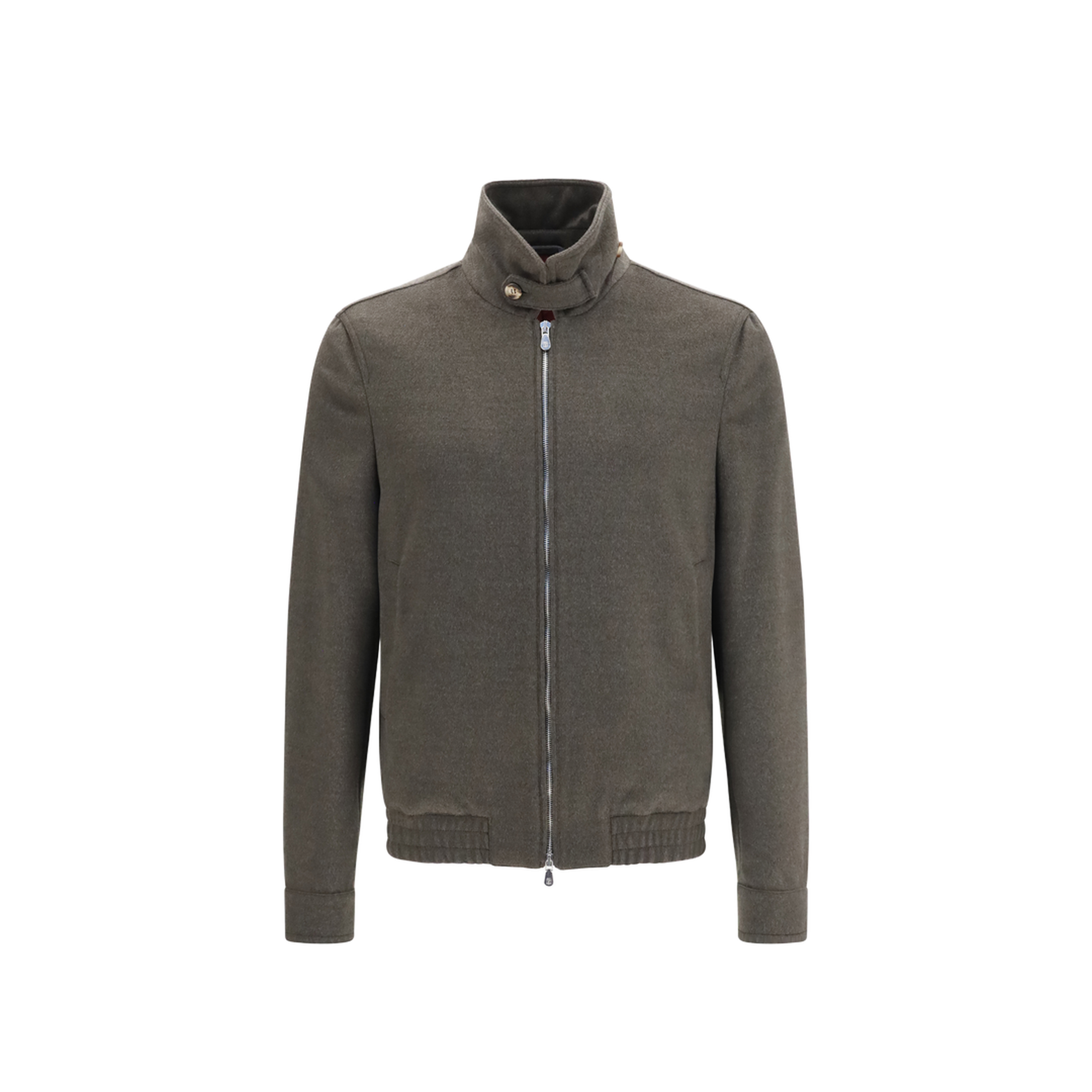 MAYFEYR - Brunello Cucinelli - Wool Zip Jacket With High Collar - MV4676379