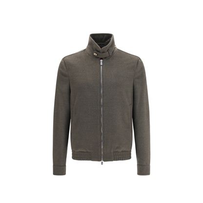 MAYFEYR - Brunello Cucinelli - Wool Zip Jacket With High Collar - MV4676379