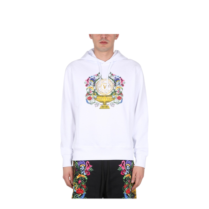 MAYFEYR - VERSACE JEANS COUTURE - Sweatshirt With Logo Print - 74GAIF01CF01FG03