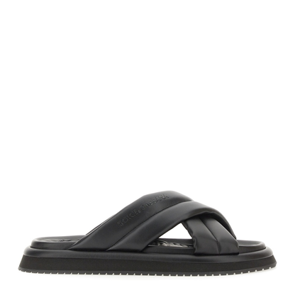 Nappa Effect Fabric Sandal