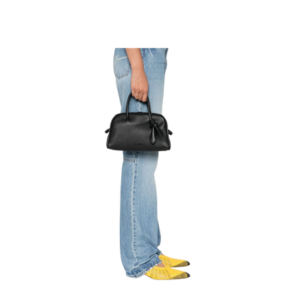 Le Petit Turismo Grained Calfskin Bowling Bag - Black