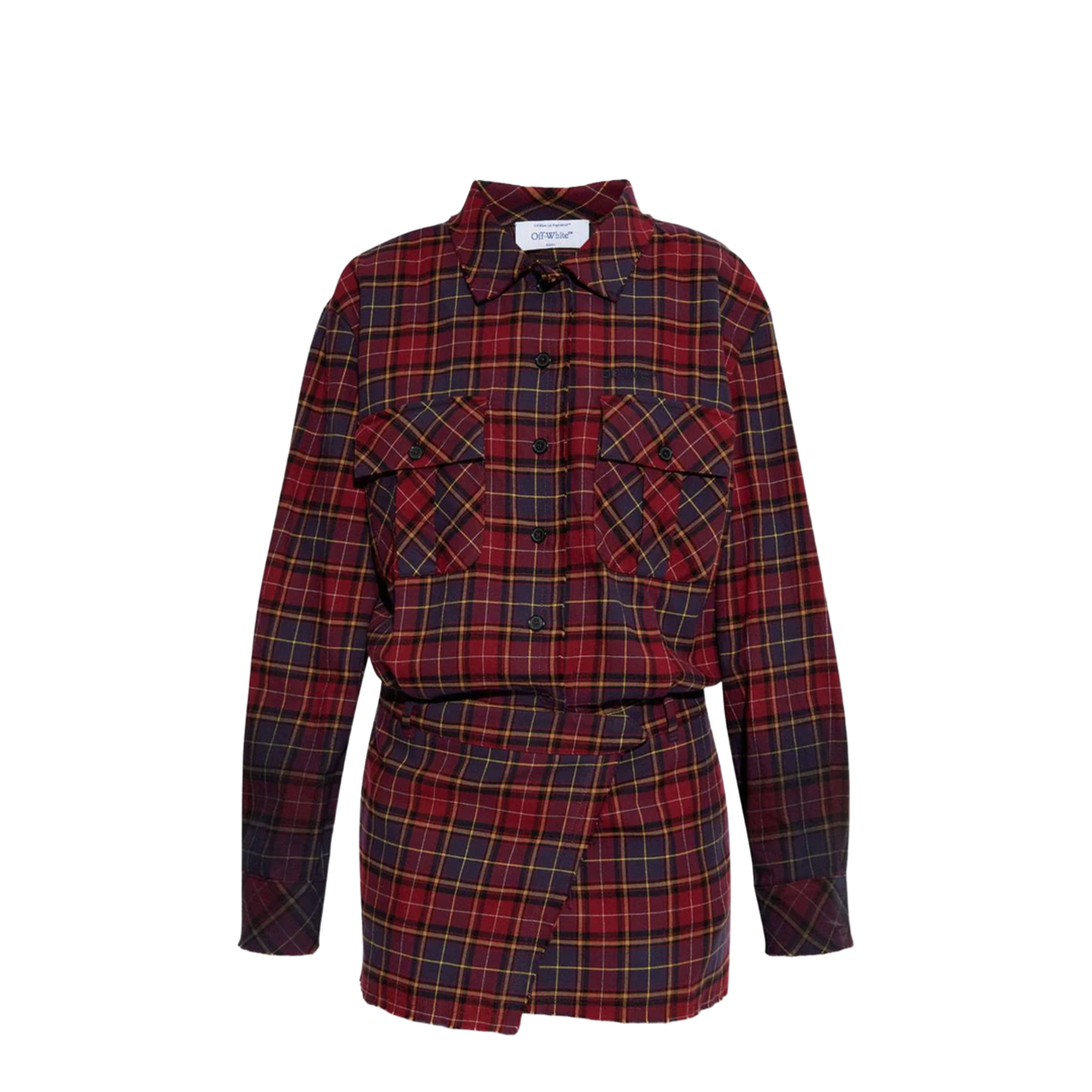 Check Flannel Arrow Dress