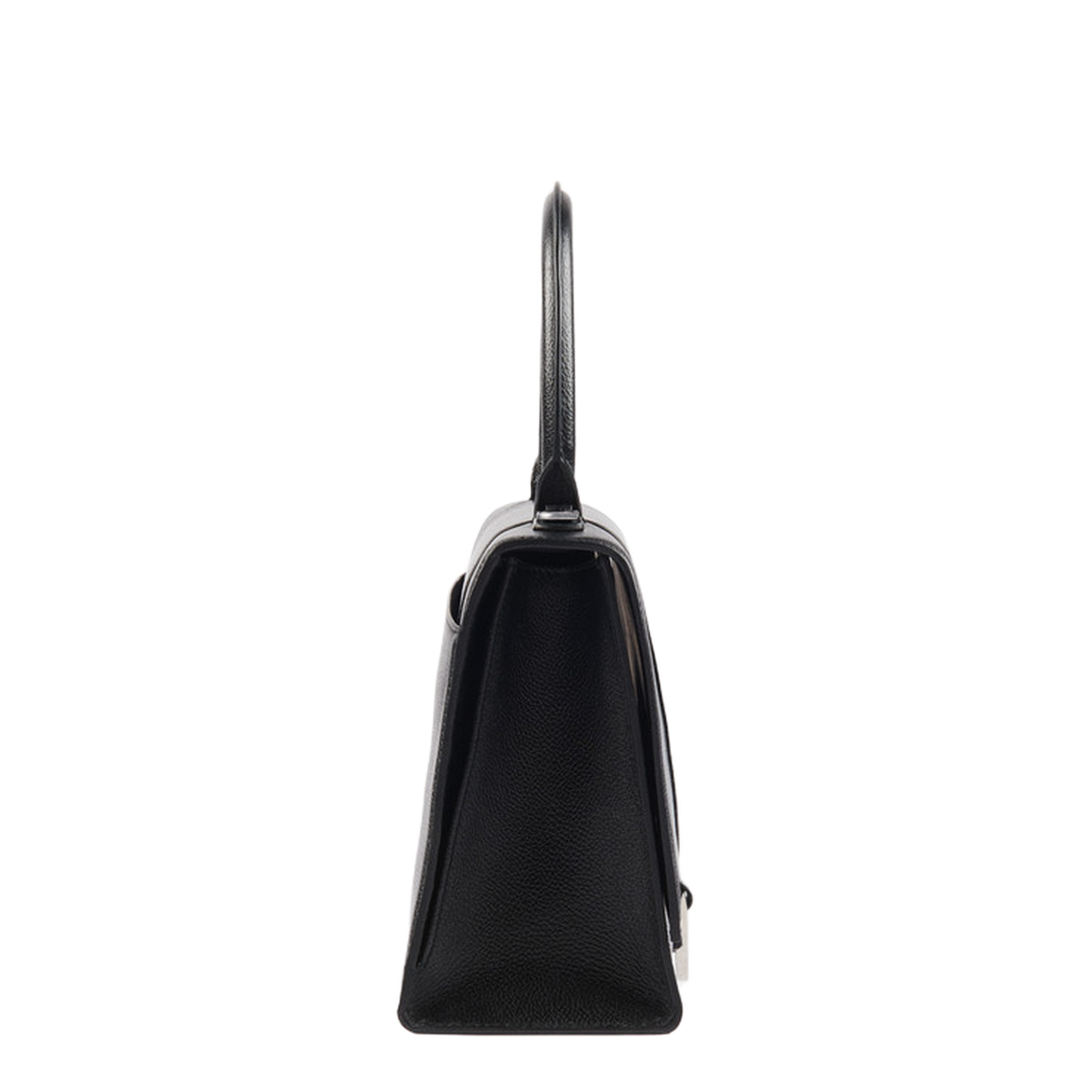 Hourglass Top Handle Bag in Black