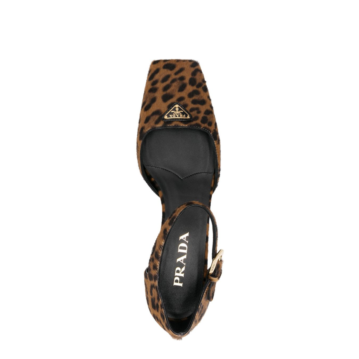 MAYFEYR - Prada - Leopard Print Ankle Strap Sandals - 1I601NF035XRYF0151