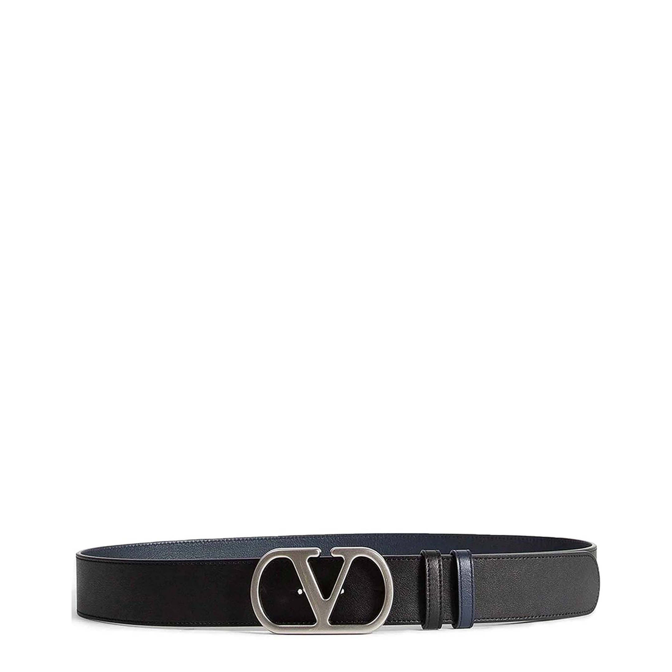 Reversible Leather Belt - Black