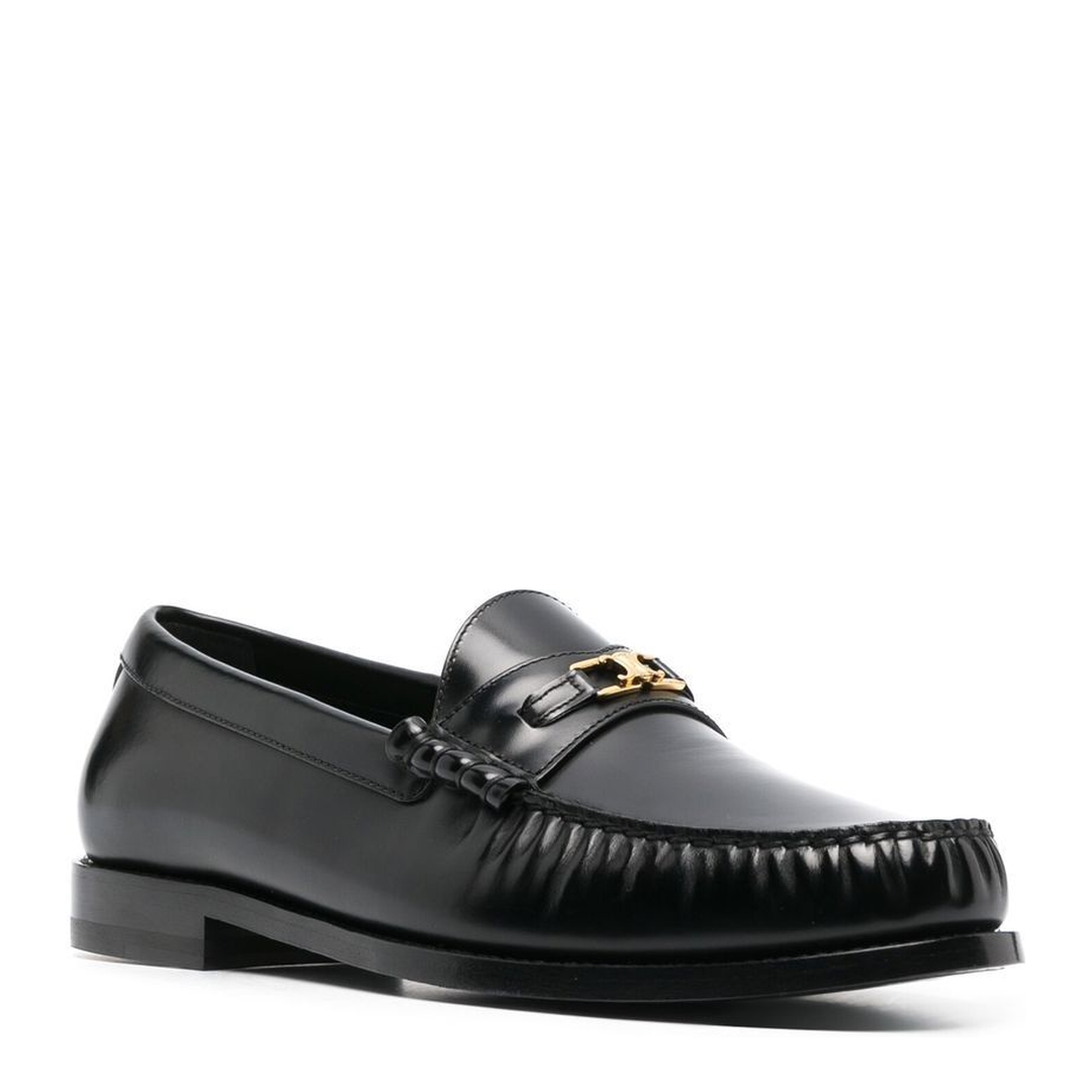 Triomphe Loafer in Polished Bull - Black
