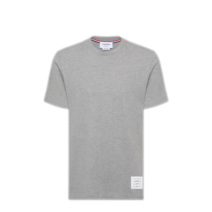 MAYFEYR - Thom Browne - Short Sleeve Tee With Engineered 4 Bar Stripe In Classic Pique - MJS123A00050055