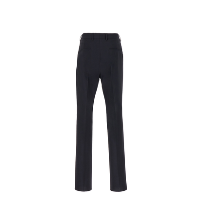 Midnight Blue Wool Blend Pants