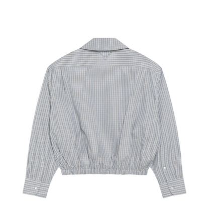 MAYFEYR - Prada - Sand-Colored Check Cotton Shirt With Scarf - P484IXOOO6134F0TYG