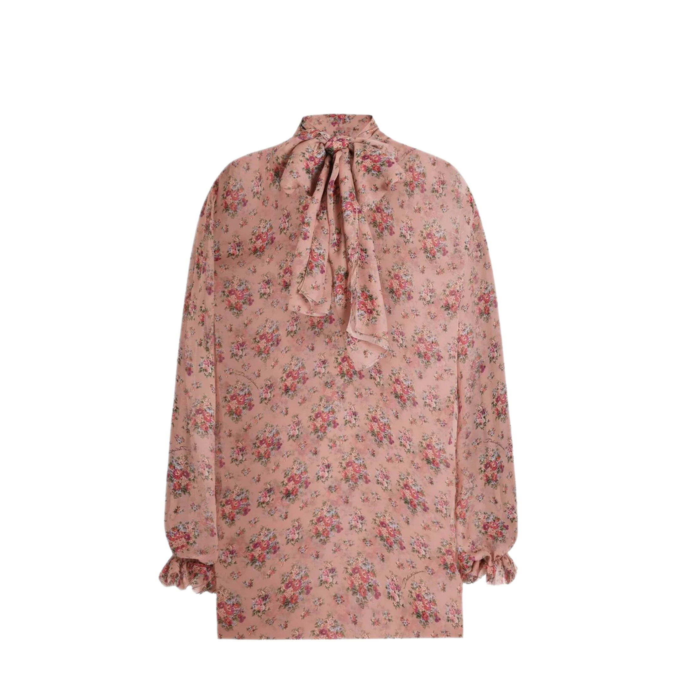 MAYFEYR - Dolce & Gabbana - Small Flower Bouquets-Print Chiffon Top - F7BL0TIS10FHF5XK