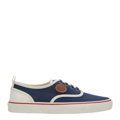 Sneaker Nojoke in Blue and White Canvas