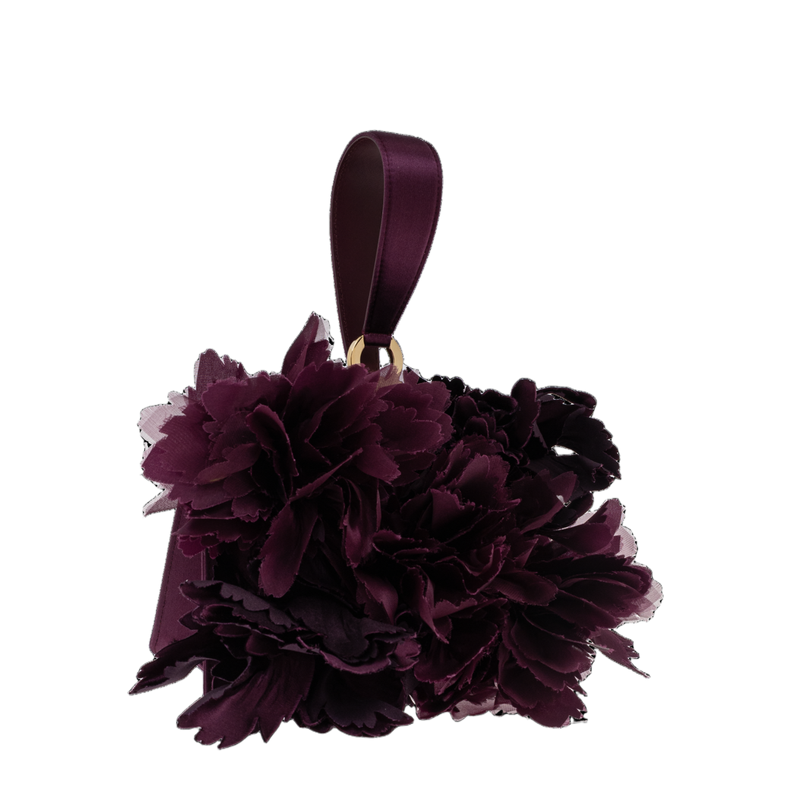 Handbag with appliqués