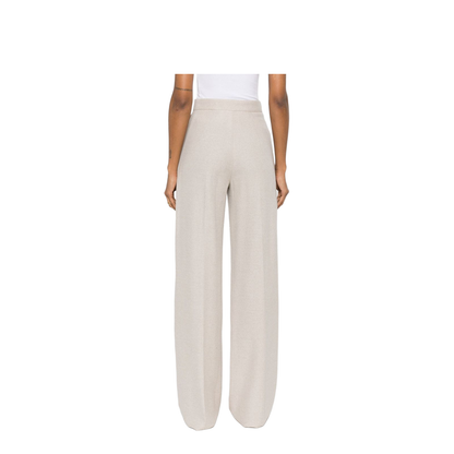 Linen Blend Wide-Leg Trousers