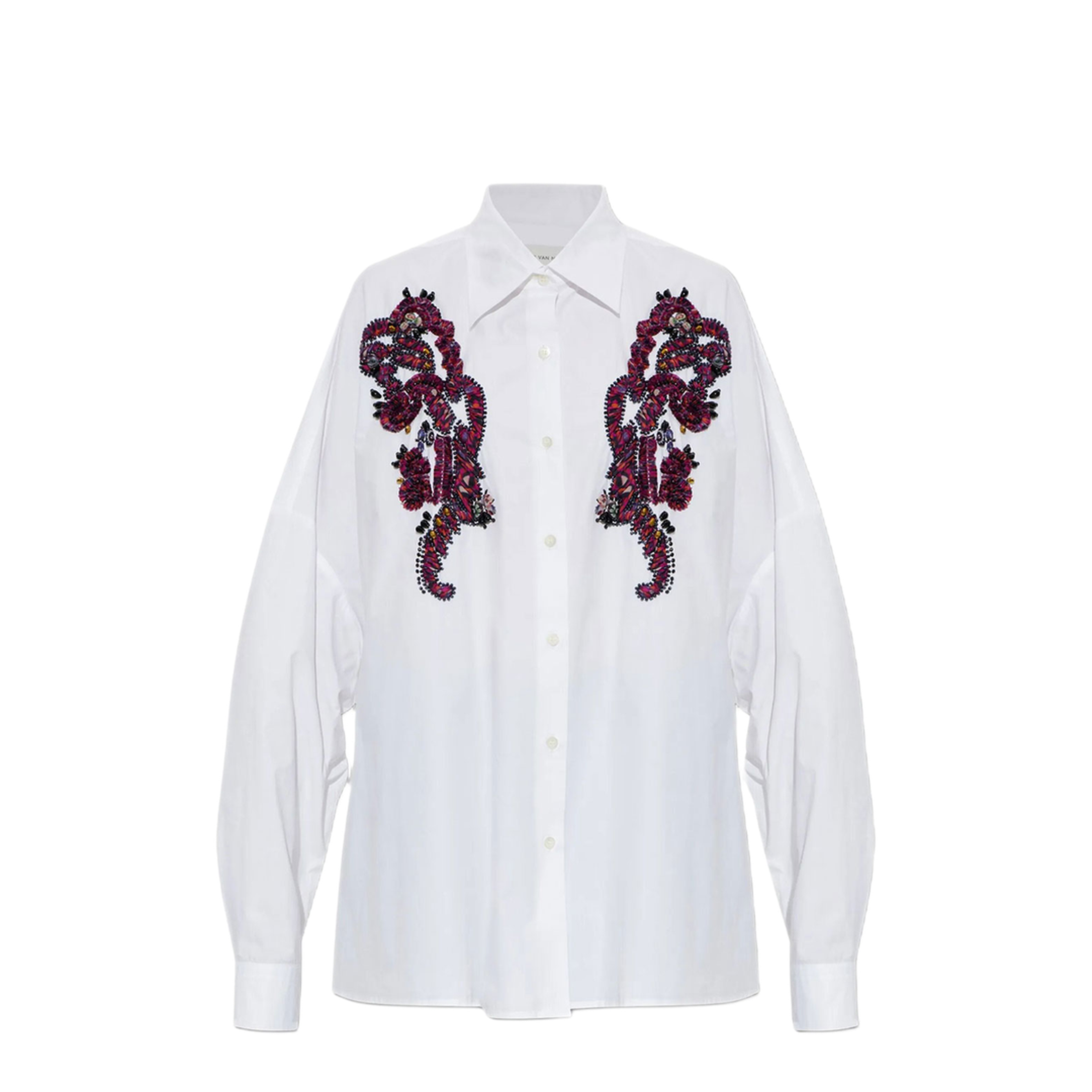 MAYFEYR - Dries Van Noten - Embroidered Cocoon Shirt - 01307144433001