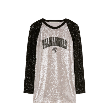 MAYFEYR - Palm Angels - College Sequin Mini Dress - PWDB255S25FAB0010910