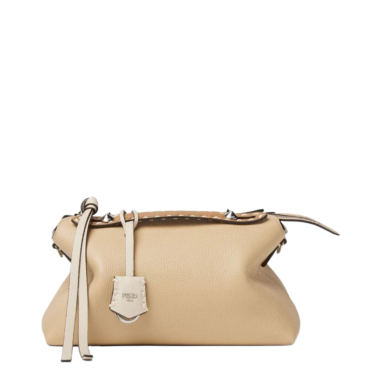 By The Way Medium Leather Crossbody Bags - Beige