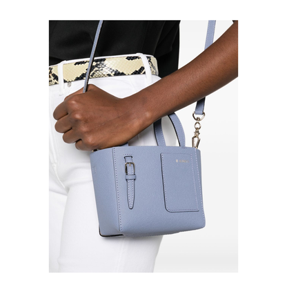 Soft Bucket Nano Bag Millepunte Calf Leather - Hydrangea Blue