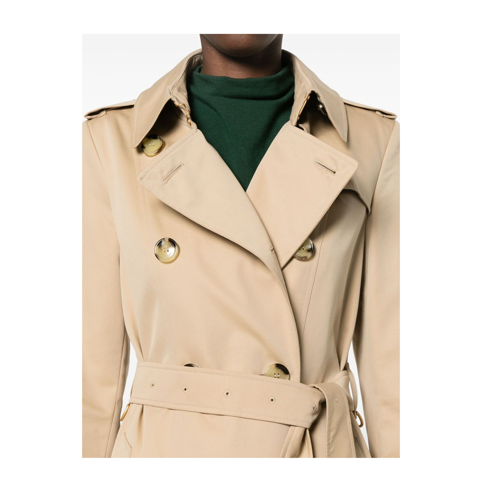 Chelsea Cotton Trench Coat - Beige