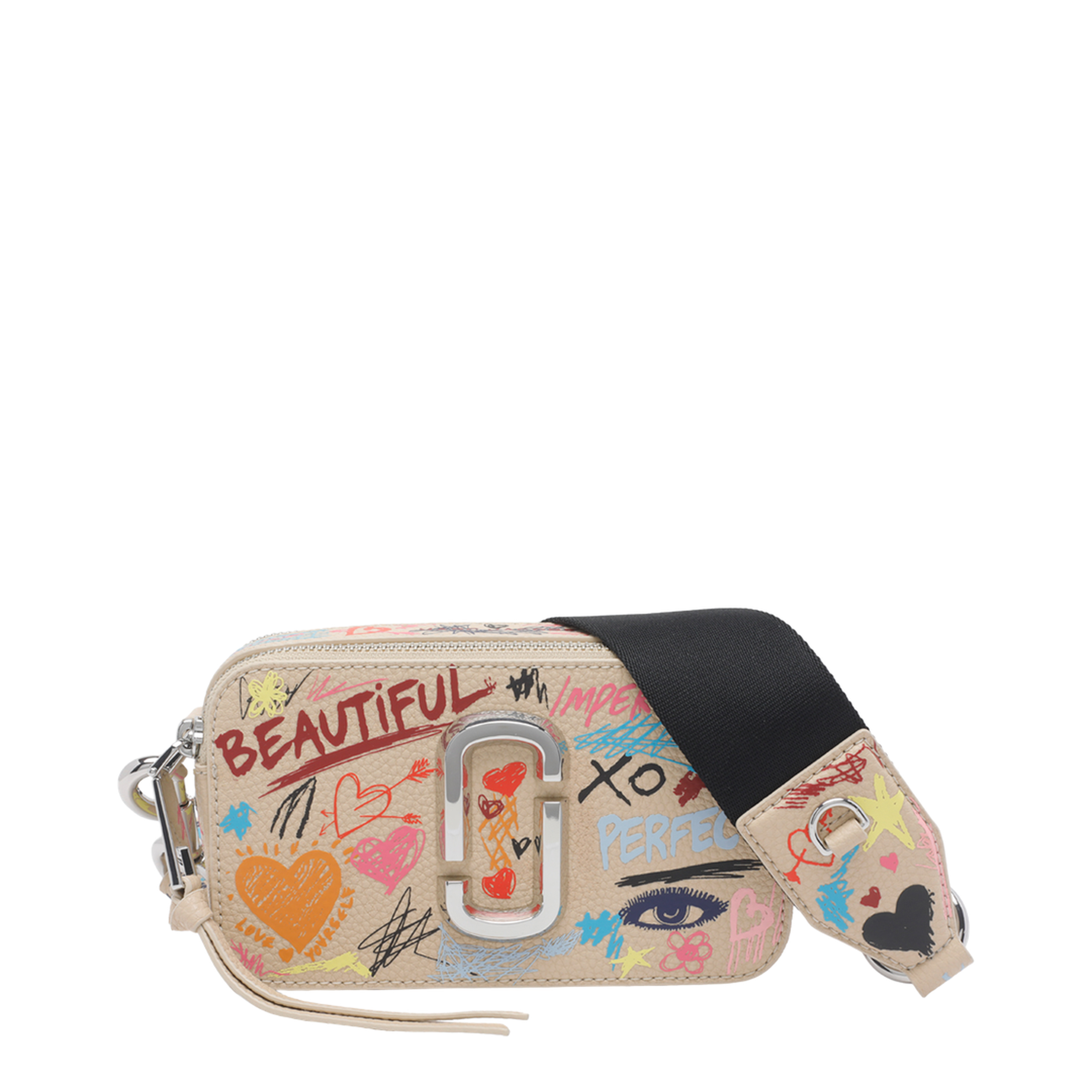 MAYFEYR - Marc Jacobs - Beige Multi The Punk Scribble Snapshot Bag - 2S6HCR004H01261