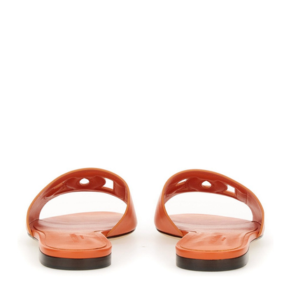 Calfskin Sliders with Logo